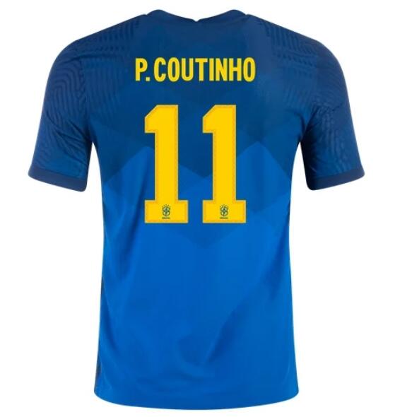 2020 Brazil Away Kit Soccer Jersey PHILIPPE COUTINHO 11